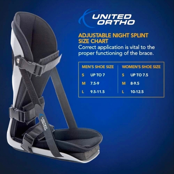 Adjustable Night Splint - United Ortho - size Large - Picture 4 of 7